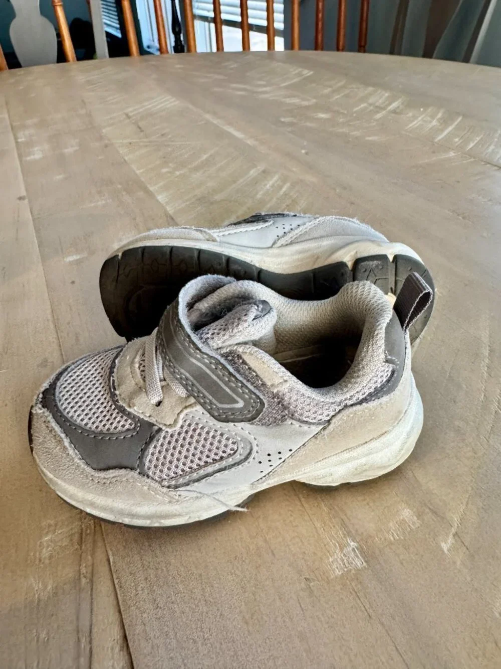 Bundle of Grey and Blue Toddler shoes size 6